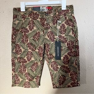Kayden K Men's Tropical Leaf long Shorts